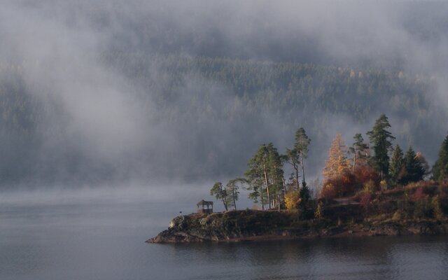 Shluchsee in herbstlicher Stimmung